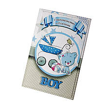 Обкладинка шкіряна з фотодруком для свідоцтва про народження хлопчика