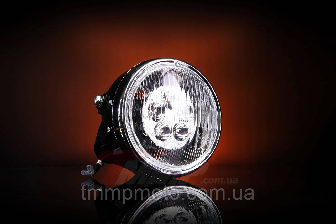 Фара Дельта круглая хром LED-5 ( светодиодная 5 диодов 18W ) 16104667 - фото 2 - id-p170506697