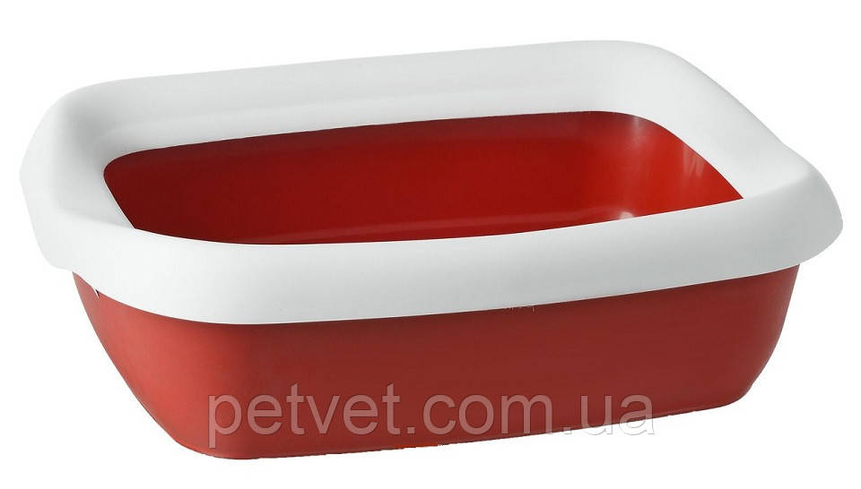 Туалет для кішок з рамкою "Beta Red", 43x31x12 см