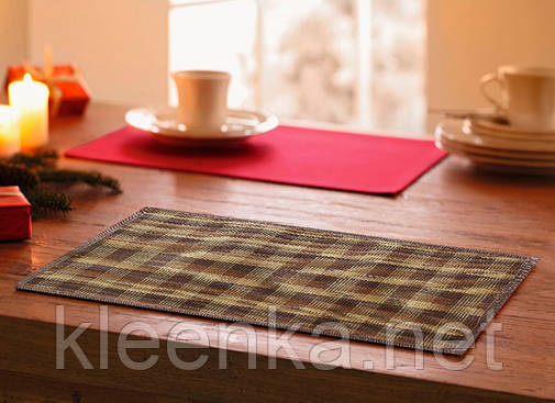 Підкладка-серветка, сет для сервіровки стола й прикраси інтер'єру бамбук 30см*45см, серветка кухонна, фото 2