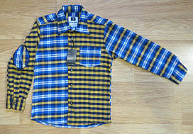 Фланелева сорочка в клітку на хлопчика (на 5-6, 7-8, 11, 12 років) 11
