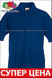 Футболка поло дитяча синя 65/35 (темно-синій) Fruit of the loom 63-417-32 12-13, фото 6