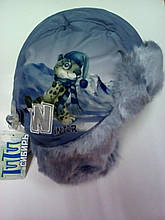 Зимова шапка для хлопчика TuTu арт. 3-000846(46-48, 50-52) Блакитний, 50-52