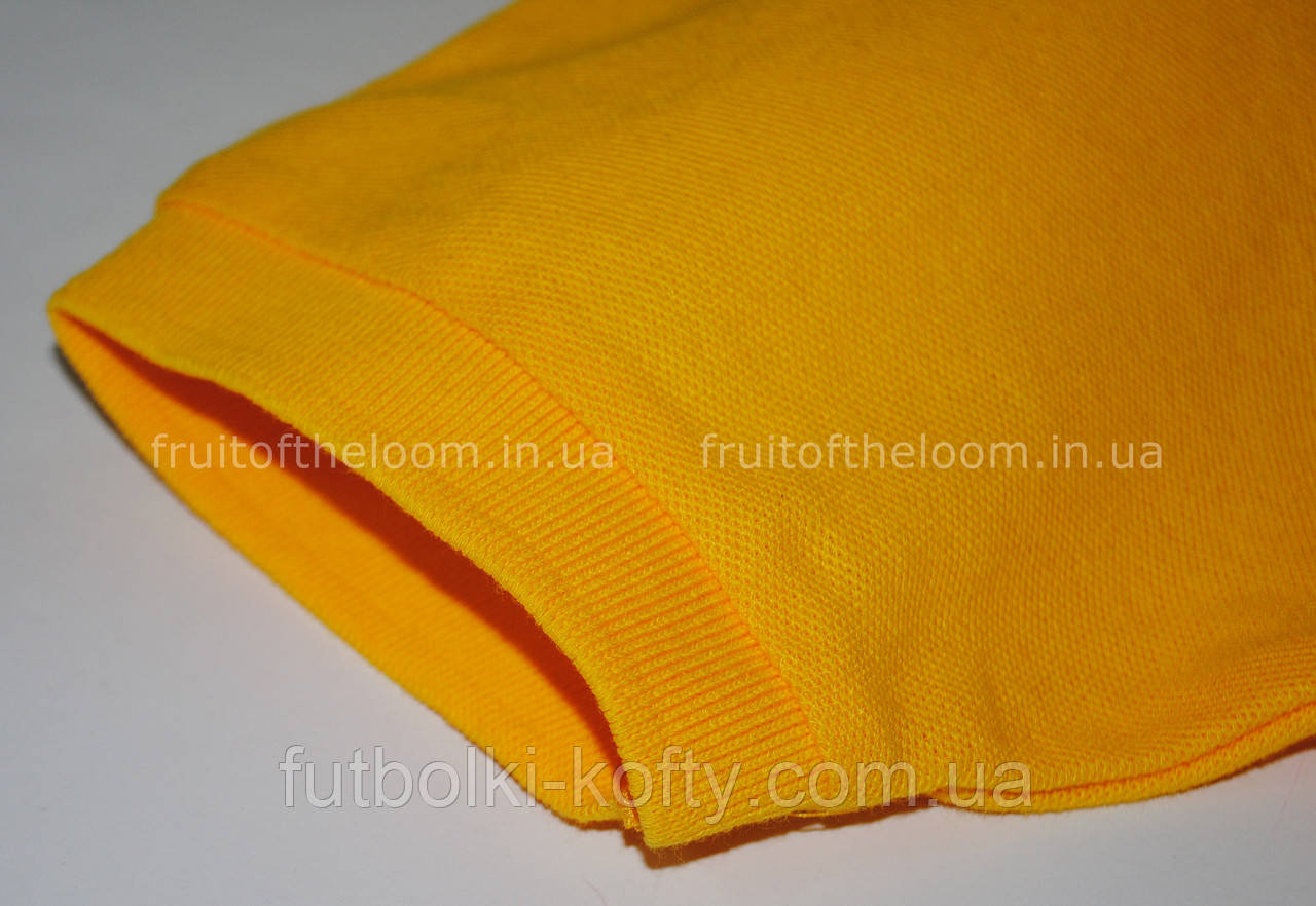 Дитяче поло 65/35 Сонячно-жовте Fruit of the loom 63-417-34 3-4 - фото 3 - id-p619900397