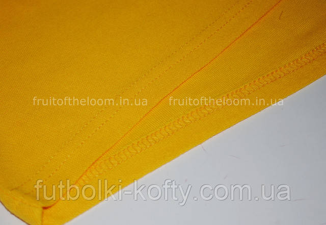 Солнечно-жёлтое детское поло 65/35