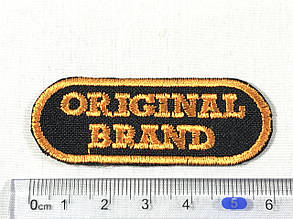 Нашивка Original brand оранж 60х22мм, фото 3