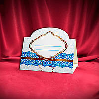 Рассадочная картка на весільний стіл, гостьові, банкетні, іменні кар