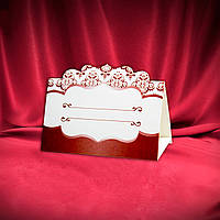 Рассадочная картка на весільний стіл, гостьові, банкетні, іменні кар