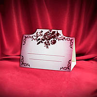 Рассадочная картка на весільний стіл, гостьові, банкетні, іменні кар