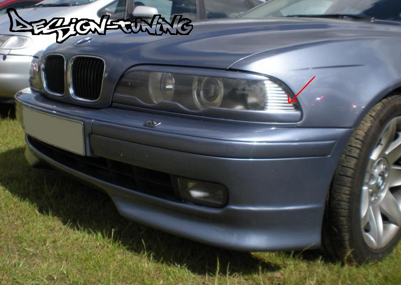 РІВЧКИ (НАКЛАДКИ НА ФАРИ) BMW E39 НІЖНІ СТЕКЛОВОЛОКНО