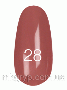 Лак для нігтів № 28 теракотовий темний