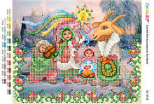 Схема для часткової вишивки бісером