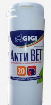 Вітаміни GIGI Акти вет 1т/20кг №100