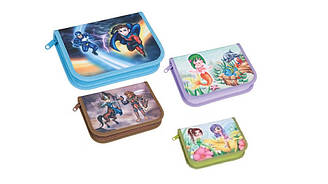 Пенал TIGER (1 відділення, 2 клапани, без наповнення, тканина з малюнком)