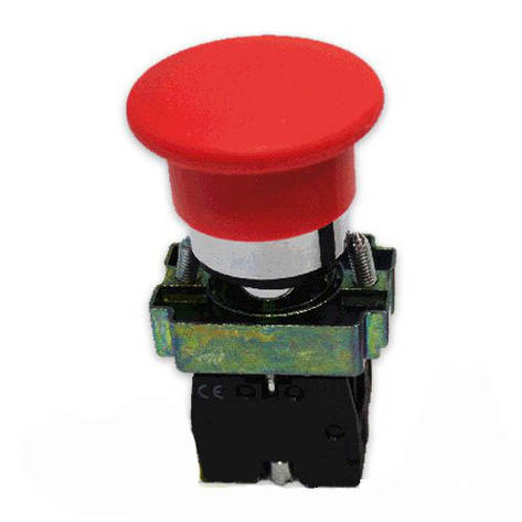 Кнопка-грибок PB2-ВС42 червона без фіксатора 40mm NC Electro, фото 1