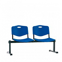 Iso-2z plast (Ісо plast) секція сидінь для офісу, кольори в асортименті