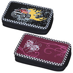 Пенал TIGER (2 відділення, без наповнення, тканина з малюнком)