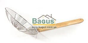 Шумівка (d — 22 см) з неіржавкої сталі з дерев'яною ручкою Спайдер Empire (EM-1423)