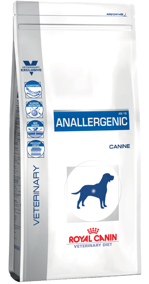 Корм для собак Royal Canin (РОЯЛ КАНІН) ANALLERGENIC CANINE при харчовій алергії, 8 кг