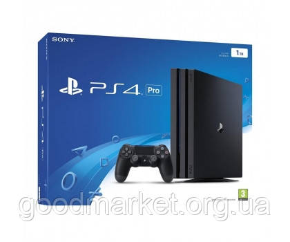 Стационарная игровая приставка Игровая приставка Sony PlayStation 4 Pro (PS4 Pro) 1TB Black - фото 1 - id-p620192243