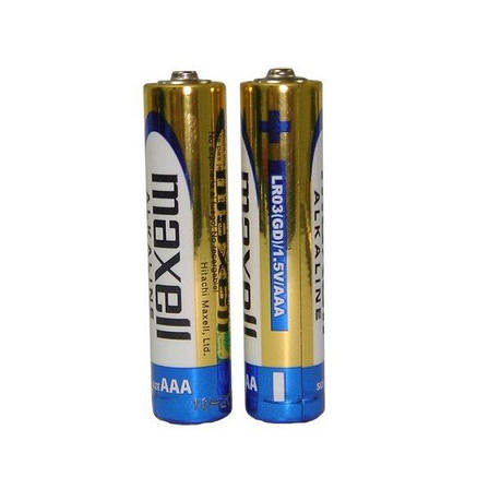 Батарейка AAA Maxell Alkaline LR03 в плівці 1шт (2шт в уп.), фото 3