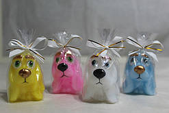 Свічка Собака Довгі вуха маленька/ Набір 4шт / Свічка Собака Довгі вуха маленька/ Набір 4шт 5x3 см