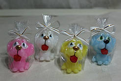 Свічка Собака Язичок /Набір 4шт / Свічка Собака Язичок /Набір 4шт 4x4 см