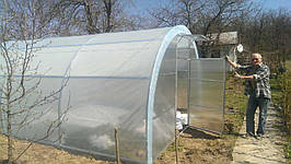 Теплиця "Комбінована "4*10" з профільної труби 30*30