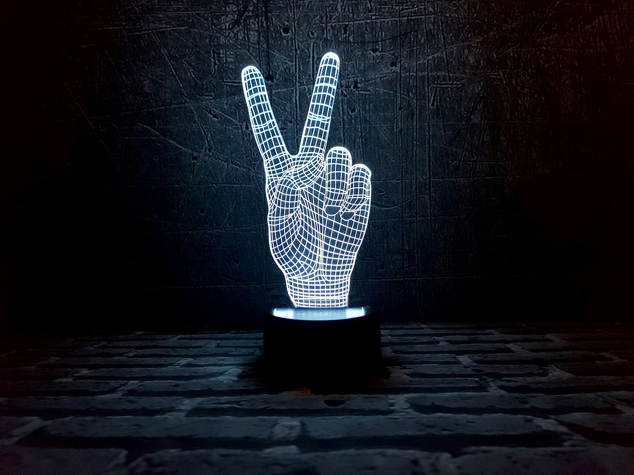 Змінна пластина для 3D-світильників "Привіт" 3DTOYSLAMP, фото 1