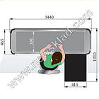 Касовий бокс Uni 1440, касовий бокс з переставною тумбою, фото 2