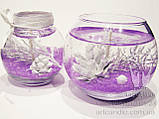 Гелева свічка Чародійка новорічна куля фіолетовий, фото 3