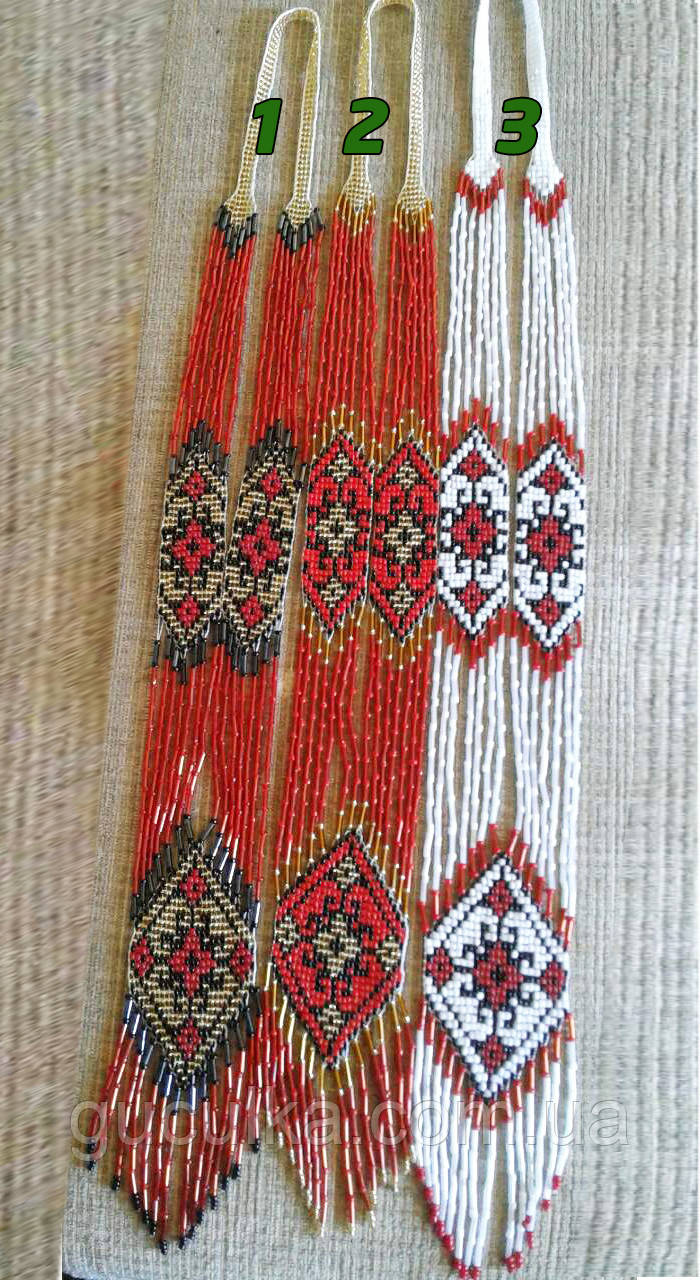 Намисто гердан з бісеру ручної роботи в асортименті, фото 1