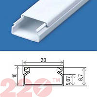 Кабельний канал (короб) 20х10 (140 м.п./пач.) 220тм