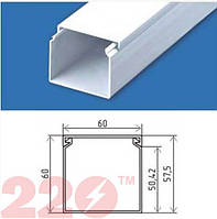 Кабельний канал (короб) 60х60 (24 м.п./пач.) 220тм