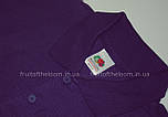 Футболка поло дитяча фіолетова 65/35 Fruit of the loom 63-417-PE 12-13, фото 2