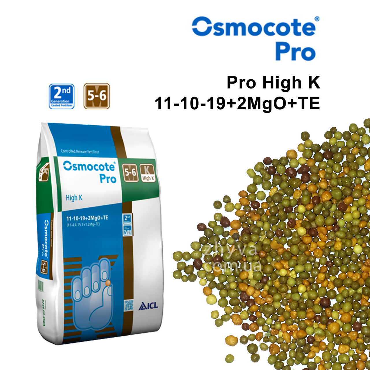 Добриво Осмокот Osmocote Pro High K (11-10-19+2MgO+TE) 5-6 міс. 1кг - фото 4 - id-p620674765