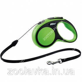 Повідець Flexi Comfort Soft Grip S довжина 5 м вага до 12 кг (трос), фото 1