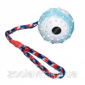 М'яч гумовий на мотузці 6 см Trixie 3305, фото 1