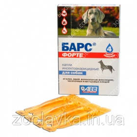 Барс Форте краплі інсектоакарицидні для собак, 1 ампула, фото 1