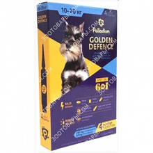 Palladium GOLDEN DEFENCE Капли на холку для собак весом от 10 до 20 кг