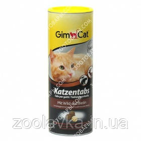 GimCat Katzentabs Вітаміни для кішок зі смаком дичини і біотином