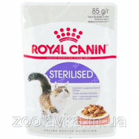 Royal Canin Sterilised (смачки в соусі) Консерви для стерилізованих кішок, фото 1