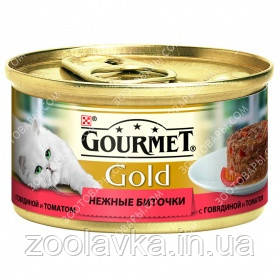 Gourmet Gold Ніжні Биточки з яловичиною та томатом