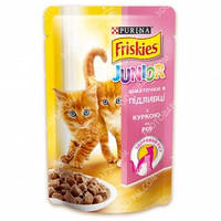 Purina Friskies Junior Консервы для котят с курицей в подливе 100 гр
