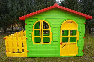 Великий дитячий будиночок Mochtoys з парканчиком (DM-06), фото 3
