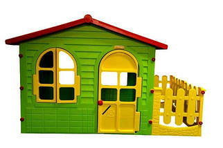 Великий дитячий будиночок Mochtoys з парканчиком (DM-06), фото 2