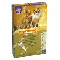 Advocate (Адвокат) капли от блох,клещей,глистов для кошек весом от 4 кг до 8 кг,1шт