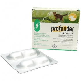 Profender (Профендер) краплі для собак вагою від 0,5 кг до 2,5 кг, 1 шт