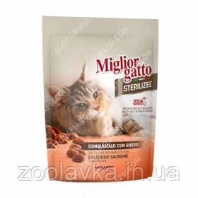 Morando Migliorgatto Sterilized with salmon Сухий корм для стерилізованих кішок із лососем 0,400 кг