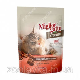 Morando Migliorgatto Sterilized with beef Сухий корм для стерилізованих кішок із яловичиною 0,400 кг